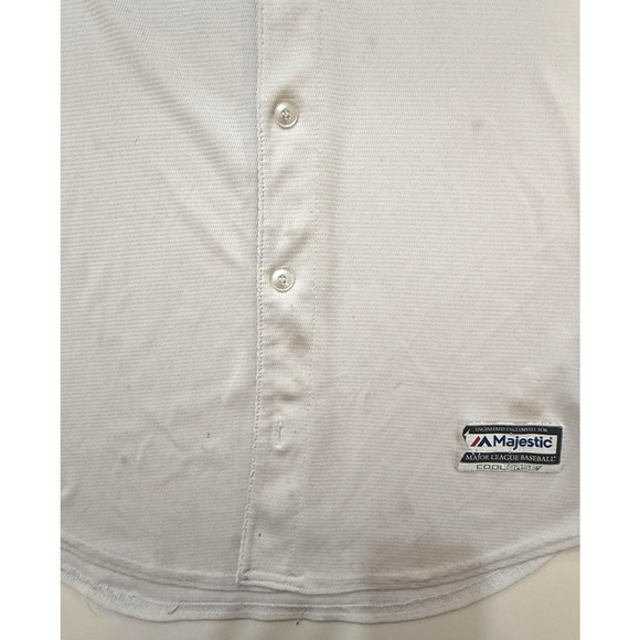 Los Angeles Dodgers Jersey Men Medium White MLB Baseball Jackie Robinson 42- Y2K - Picture 5 of 9